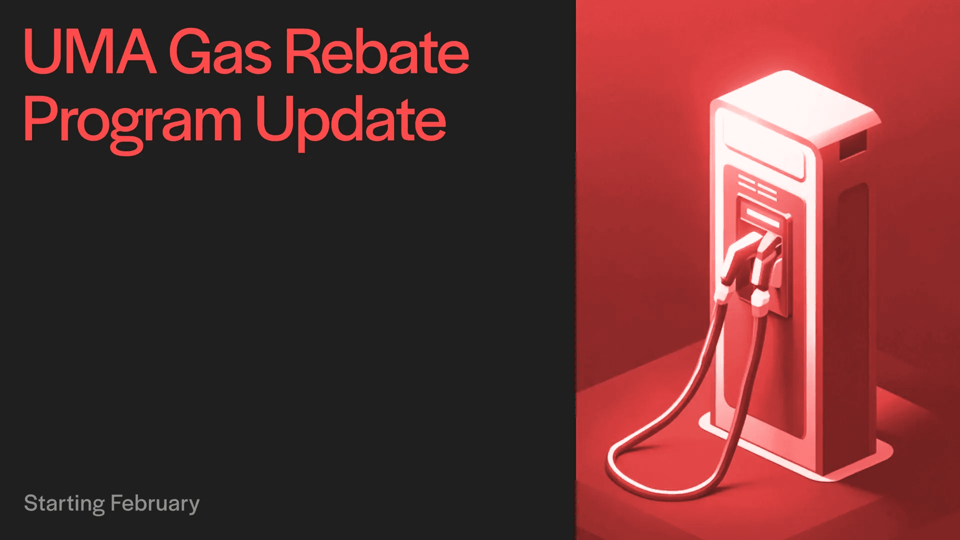 UMA Gas Rebate Program Update
